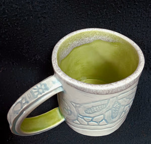 Mug, Battenberg Lace texture