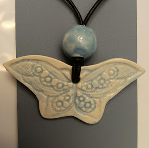 Pendant, Lace Butterfly (Turquoise)