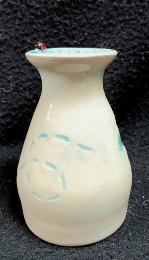 Vase, Dragonfly & Ladybug
