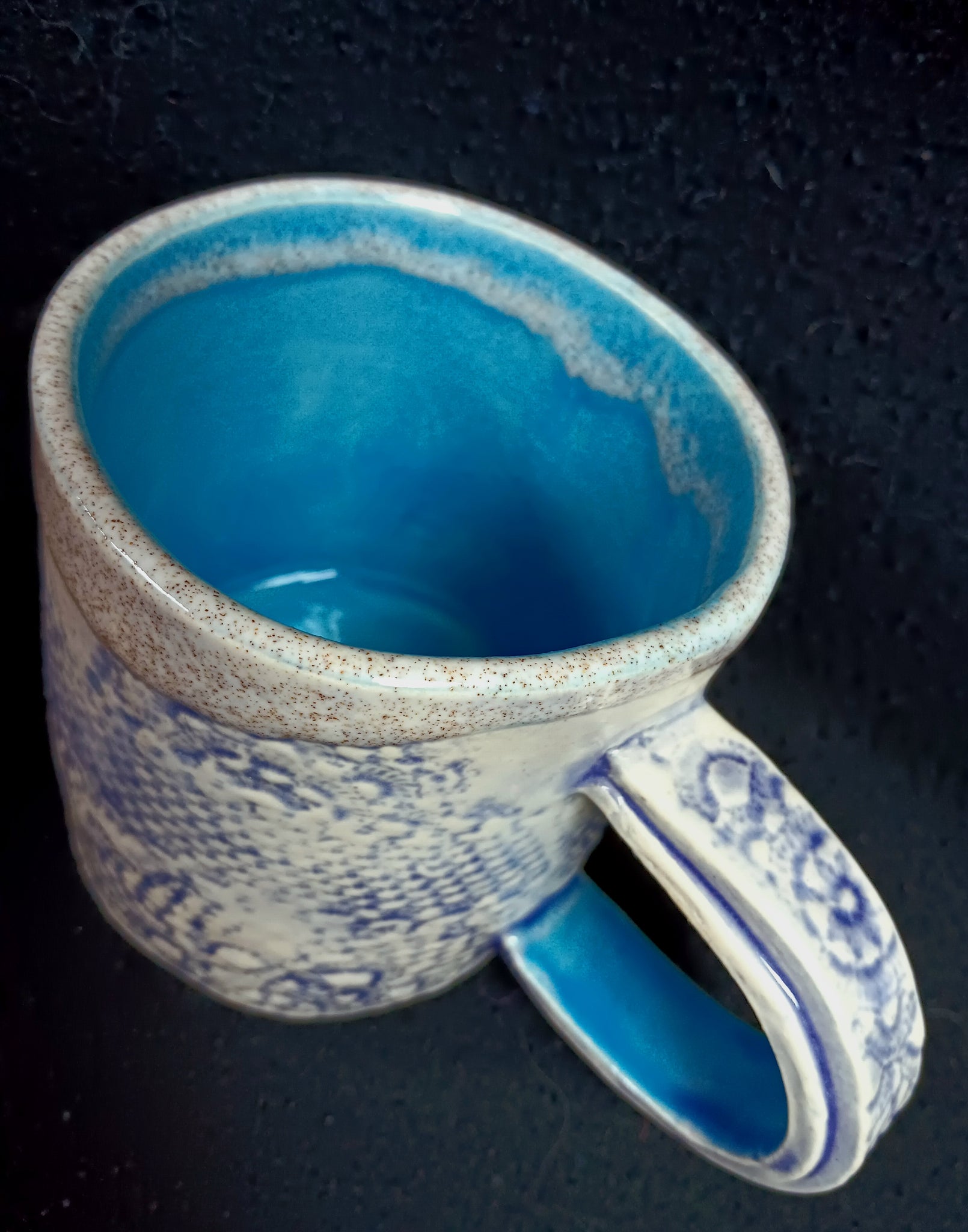 Mug, Crochet texture
