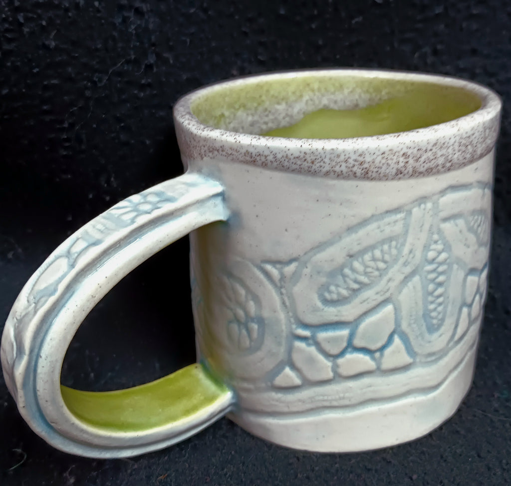 Mug, Battenberg Lace texture