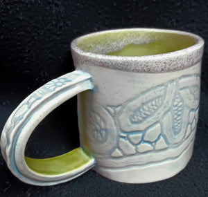 Mug, Battenberg Lace texture