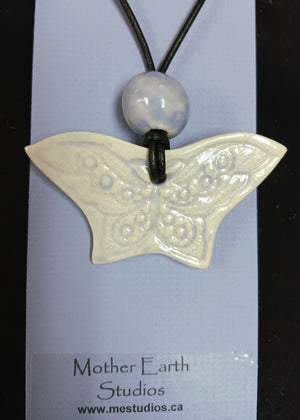 Pendant, Lace Butterfly (Mauve)