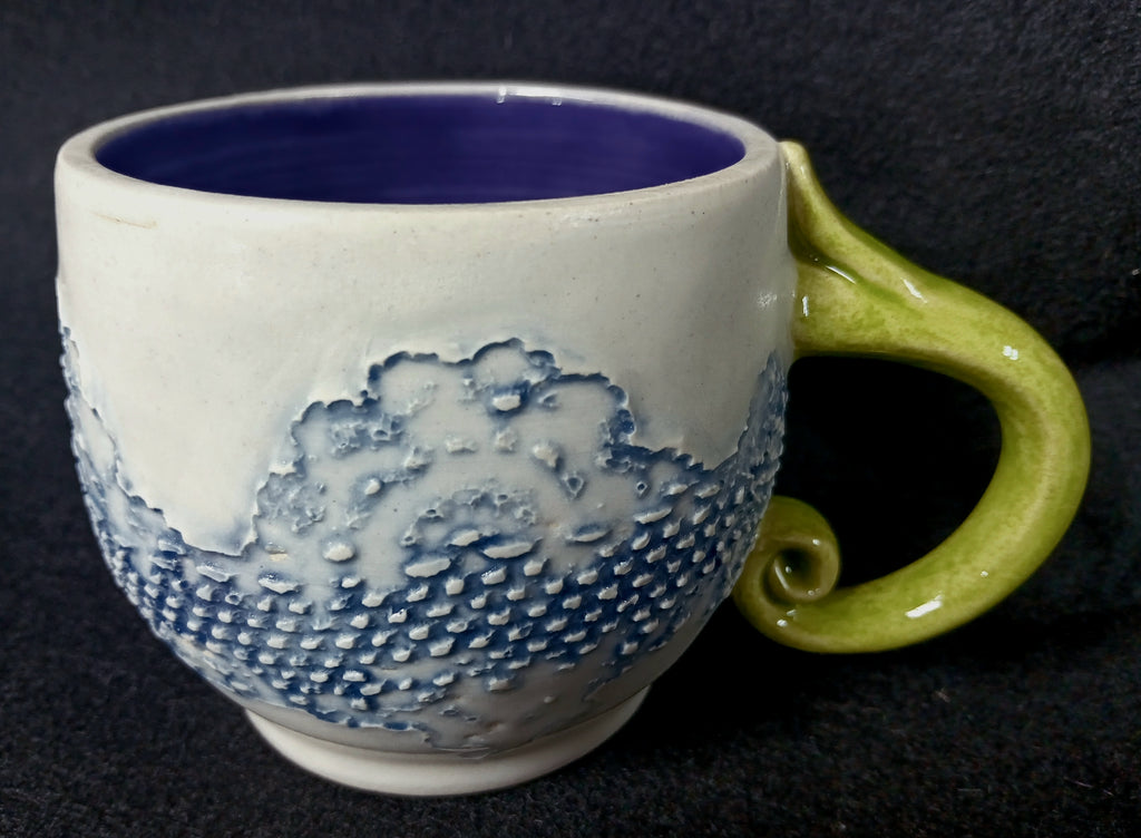 Kitchen: Mug, Crochet Lace texture, 14oz