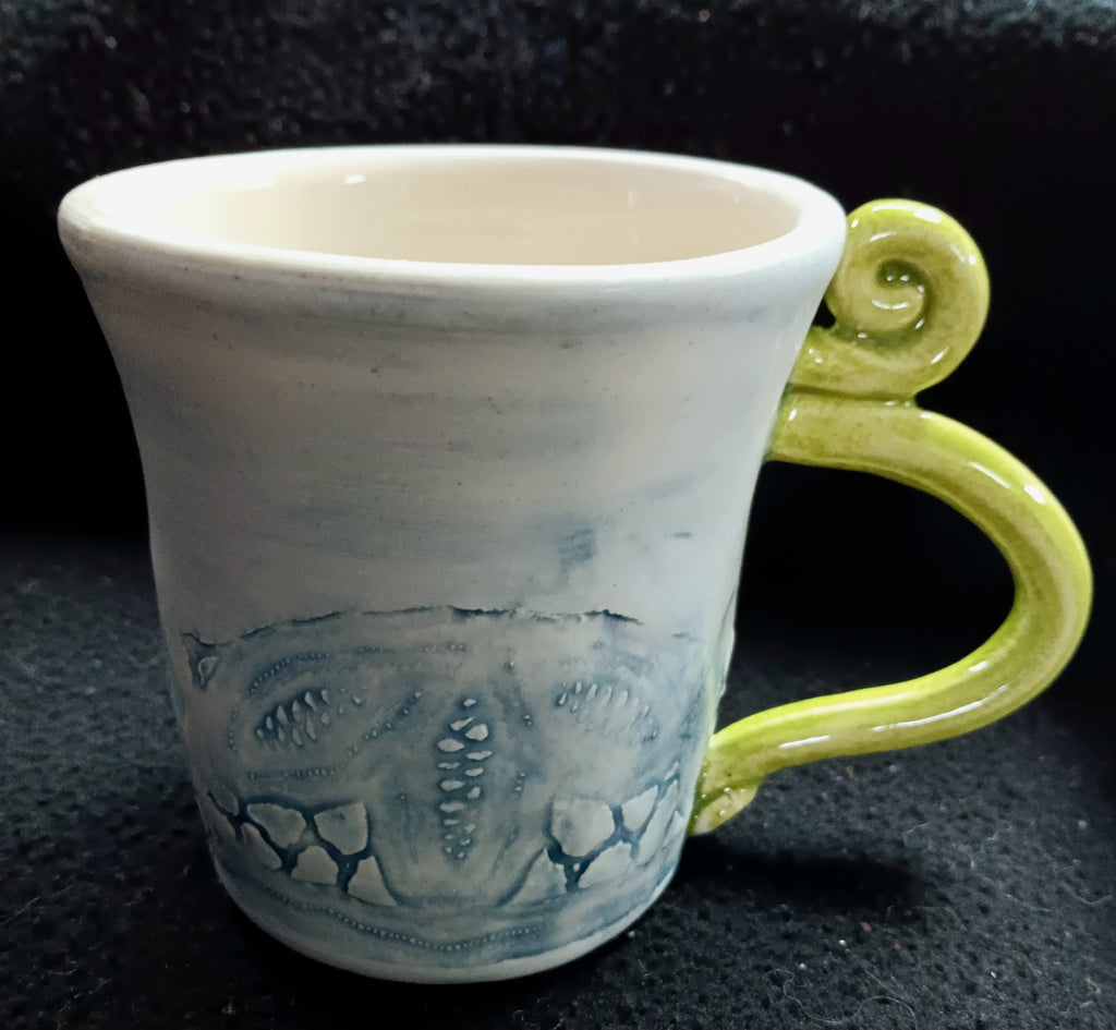 Mug, Battenberg Lace texture