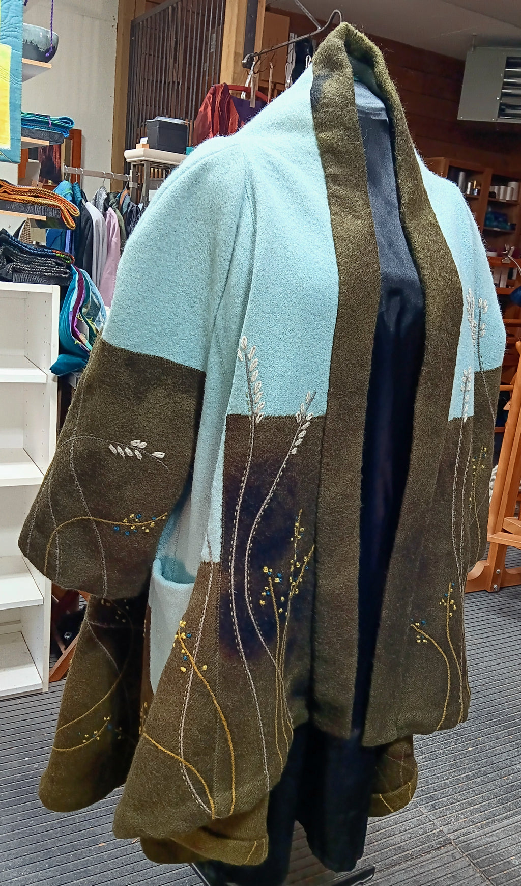Wearable Art, Wool Coat & Scarf ***