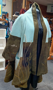 Wearable Art, Wool Coat & Scarf ***