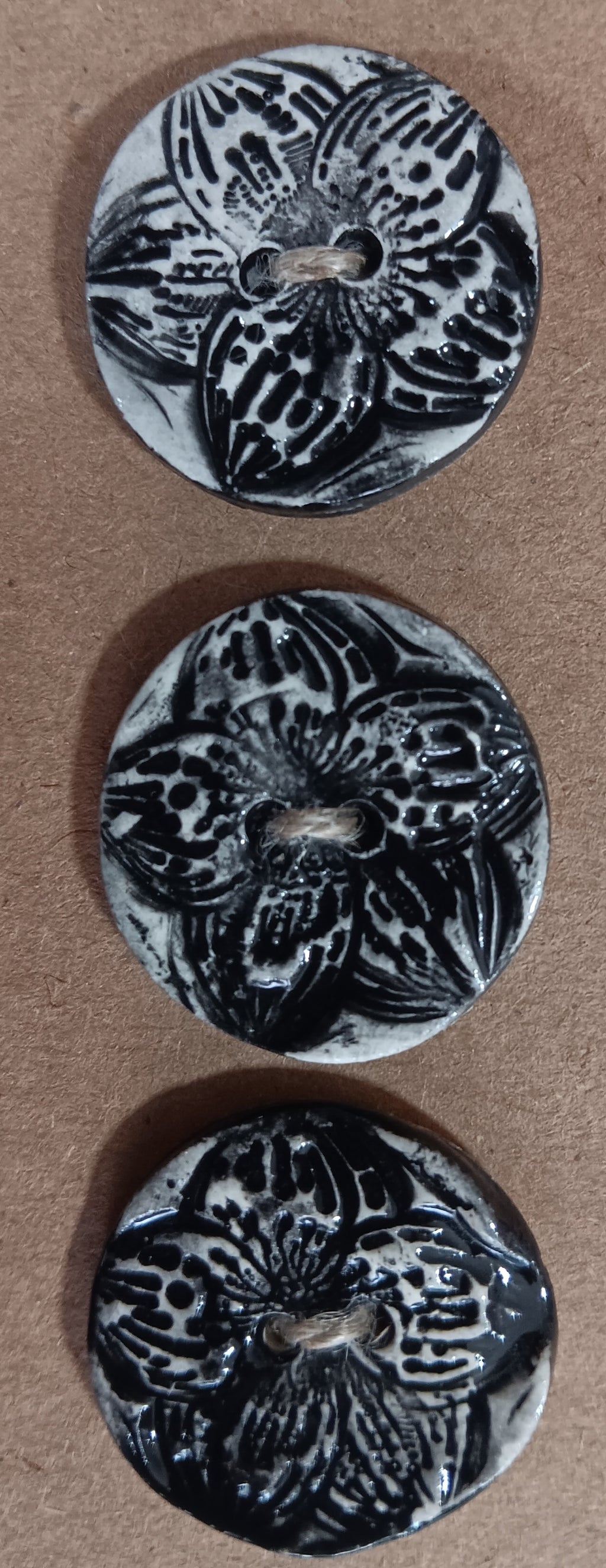 Ceramic Buttons (3) 12