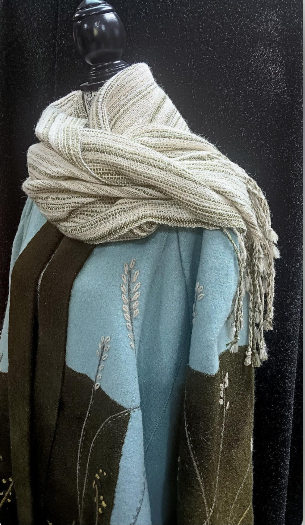 Wearable Art, Wool Coat & Scarf ***
