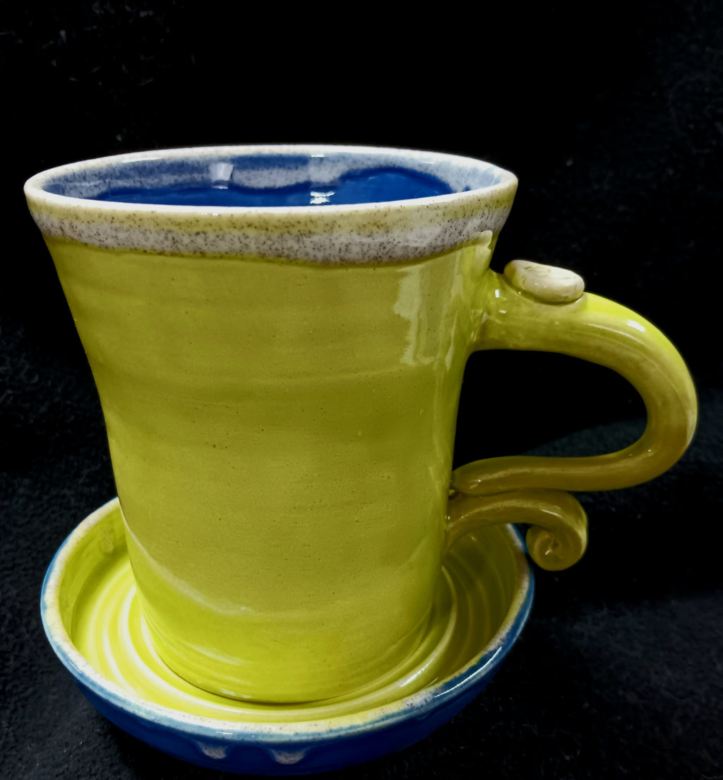 Mug with saucer/plate