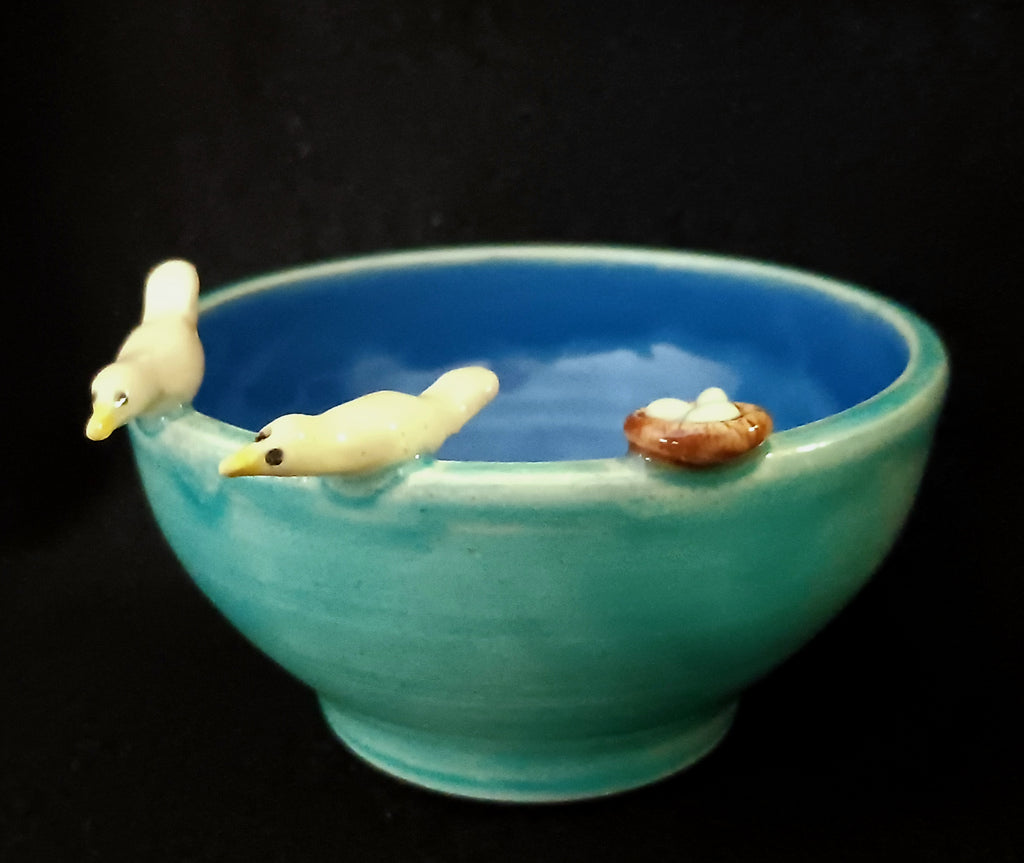 Decorative: Wee Bowl (Birds & nest) 3